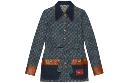 Женская куртка Gucci Denim Jacket, темно-синяя