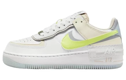 Женские кроссовки Nike Air Force 1 Shadow, бело-зеленые