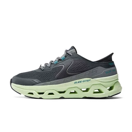 Мужские беговые Skechers 197976724648, серо-лимонные