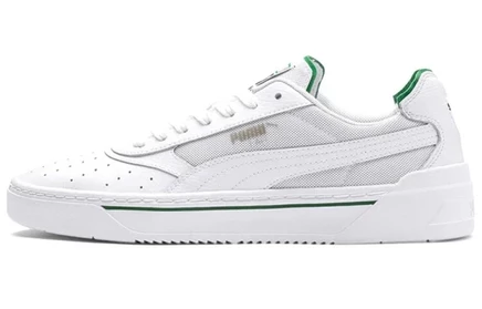 Мужские кроссовки Puma Cali Retro, бело-зеленые