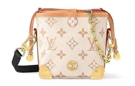 Женская сумка Louis Vuitton NOE, розово-бежевая