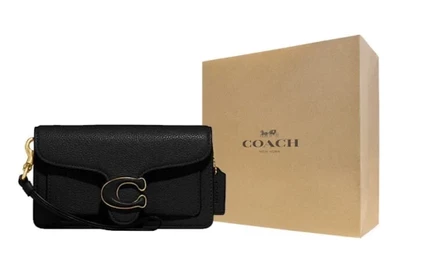 Женская сумка Coach Tabby из кожи, черная