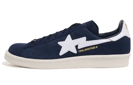 Унисекс-кеды adidas x Bape Campus 80, темно-синие