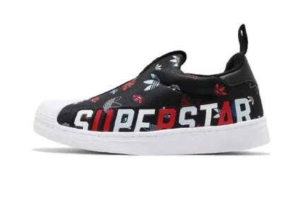 Детские кеды adidas Superstar 360, черно-бело-красные