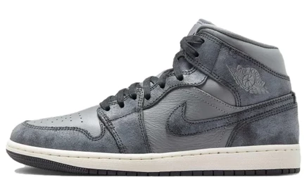 Женские баскетбольные кроссовки Jordan 1 Mid, серые