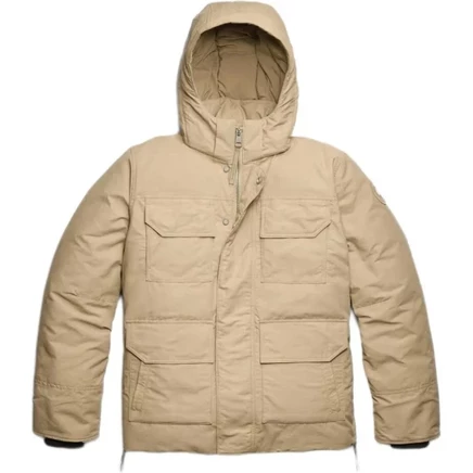 Женский пуховик Canada Goose с капюшоном, желтый