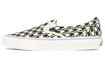 Мужские кеды Vans Brain Dead Slip-On, черно-белая клетка