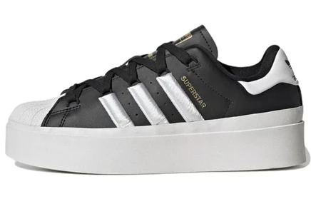 Женские кроссовки adidas Superstar Bonega, черно-золотистые