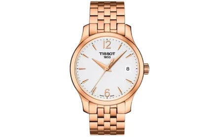 Женские наручные часы Tissot Junya, розовые