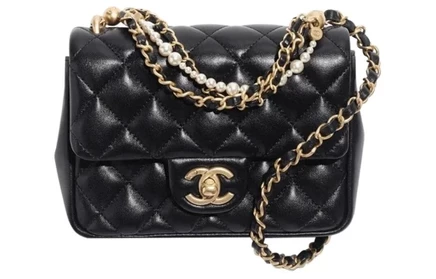 Женская сумка Chanel Mini Flap, черная