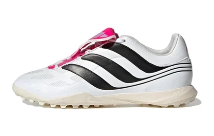 Adidas Precision.3 Cushioning, Wear Resistant Low Top Soccer Shoes White Black Red Kids' default