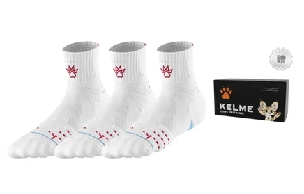 Унисекс носки Kelme, 3 пары, белые