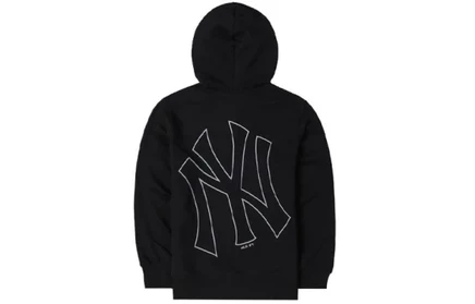Мужская велюровая куртка MLB, черная