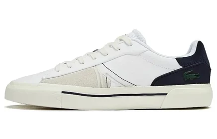 Мужские кеды Lacoste для скейтбординга, черно-белые