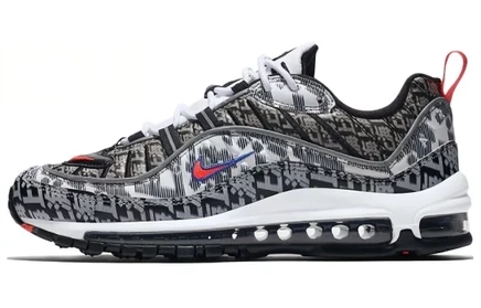 Женские кроссовки Nike Air Max 98, черно-бело-серые