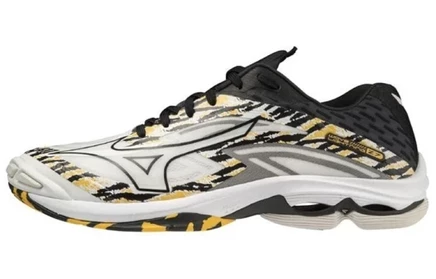Кроссовки Mizuno Wave Lightning Z7, бело-жёлто-чёрные