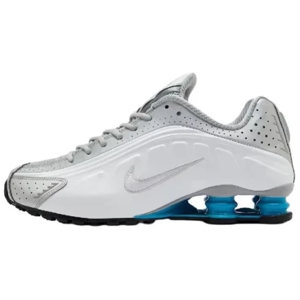 Мужские кроссовки Nike Shox R4, серебристо-белые