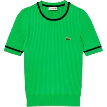 Женская футболка Lacoste AF6946-IUQ, зеленая