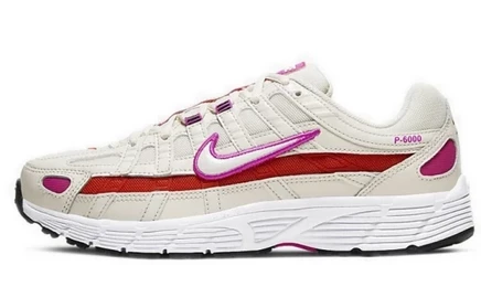 Женские кроссовки Nike P-6000, кремово-оранжевые