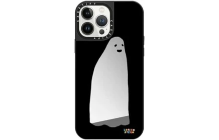 Чехол Casetify, серебряное зеркало, черная рамка