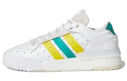 Женские кроссовки adidas Rivalry RM Low, бело-зеленые