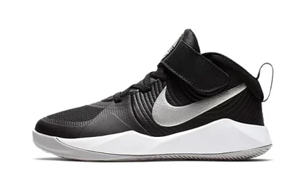 Кроссовки для девочек Nike Team Hustle D 9, черно-серые
