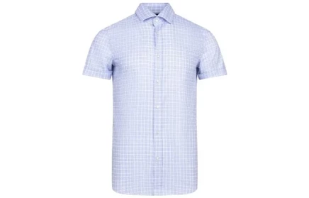 Мужская рубашка Hugo Boss, голубая