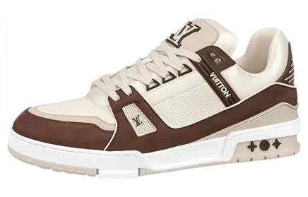 Женские кеды Louis Vuitton Trainer Low, коричневые