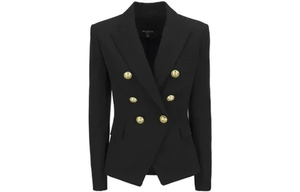 Женский деловой пиджак Balmain FW22, черный