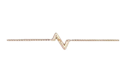 Браслет Louis Vuitton Lv Volt Upside Down, розовое золото