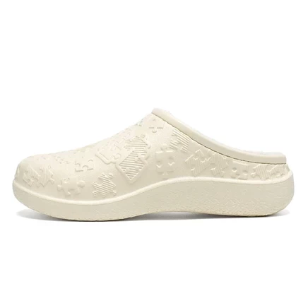 CariteSport EVA Abrasion Resistant Slip Resistant Closed Toe Slippers Unisex бежевый