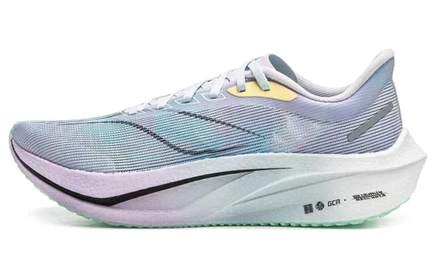 Кроссовки беговые мужские для бега LI-NING Feidian 4 Challenger light mist purple/vero rose purple/fluorescent ice blue