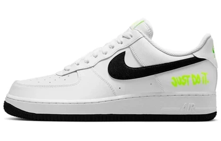 Мужские кроссовки Nike Air Force 1 Low, бело-салатовые