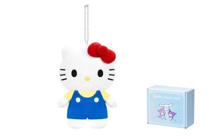 Плюшевый брелок-подвеска ZGO Hello Kitty, белый