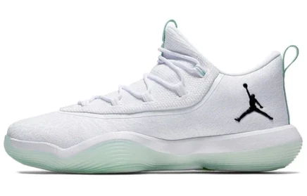 Мужские кроссовки Jordan Super Fly Low, бело-зеленые