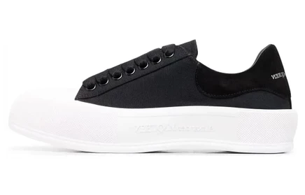 Мужские кеды Alexander McQueen Deck Skate, черно-белые