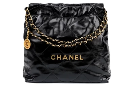 Женская сумка Chanel 22 Small из телячьей кожи, черная