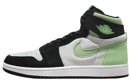 Мужские кроссовки Jordan 1 Zoom CMFT 2, бело-зелено-черные