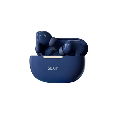 Гарнитура SOAIY TR6 Bluetooth с шумоподавлением, синяя