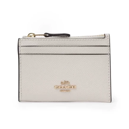 Женский кожаный кардхолдер Coach Mini ID, белый
