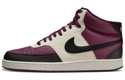Мужские кеды Nike Court Vision Mid, темно-бордовые