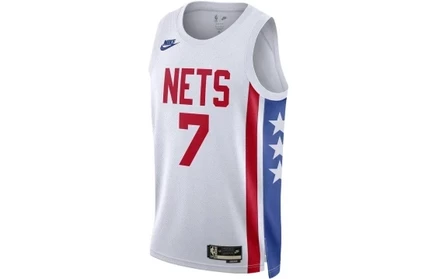 Унисекс баскетбольная майка Nike Brooklyn Nets, белая