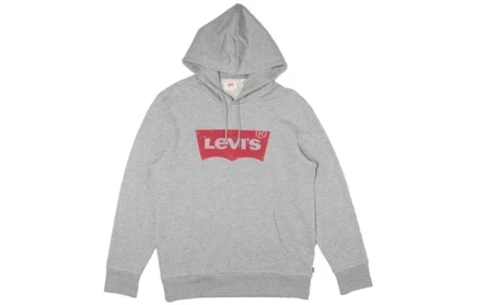 Худи Levi's с логотипом, серое