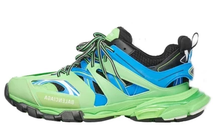 Кроссовки Balenciaga Track, зелено-синие