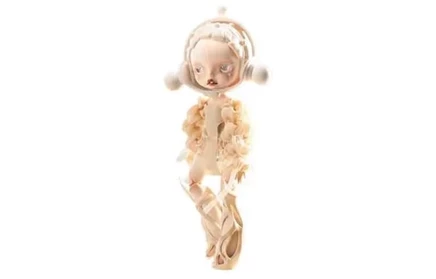 Шарнирная кукла POP MART SKULLPANDA White Dew, 24,5 см
