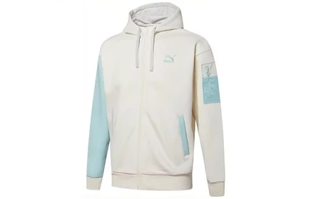 Мужская куртка-бомбер Puma Retro Colorblock, белая