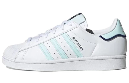 Женские кроссовки adidas Originals Superstar, бело-голубые