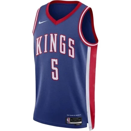 Мужская майка Nike De'Aaron Fox 2024/25, синяя