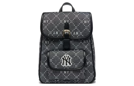 Женский рюкзак MLB из кожи и ткани, черный/цветной