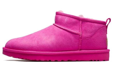 Женские ботинки Ugg Classic Ultra Mini, ярко-розовые
